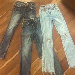 Stylish Distressed Jeans Set